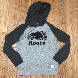Roots Black and Gray Teen XXL Hoodie